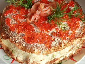 Заварные блины на кефире