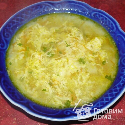 Картофельный суп с яйцом