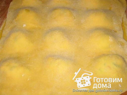 Ravioli con ricotta e salmone- Равиоли с лососем и творогом фото к рецепту 3