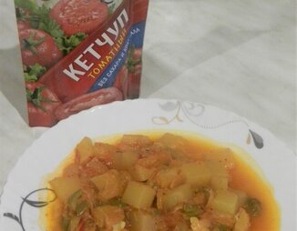Овощное рагу из кабачков в томатном соусе Махеевъ
