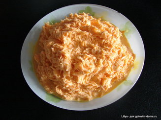 Салат из моркови с чесноком