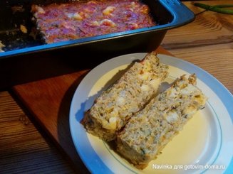Хлебец из мясного фарша с сыром
