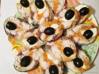 Рулет из скумбрии