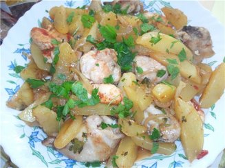 Оджахури из курицы по-грузински
