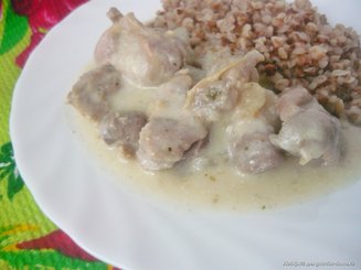 Нежные куриные желудки