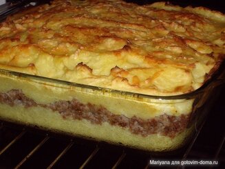 Картофельно-мясная запеканка Пармантье