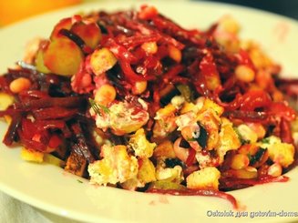 Салат со свеклой и фасолью