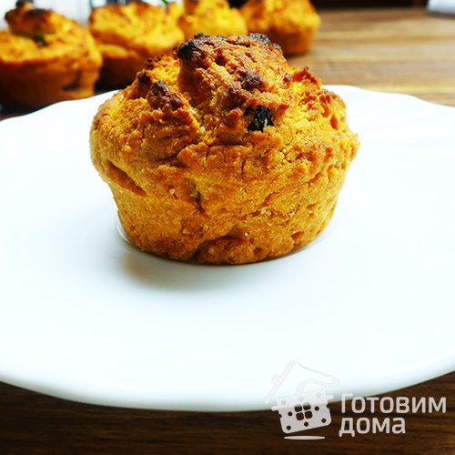 Маффины из рисовой муки с клюквой
