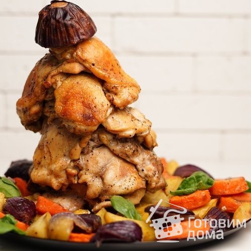 Пирамидка из курицы