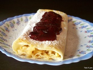 Яблочные рулетики из лаваша