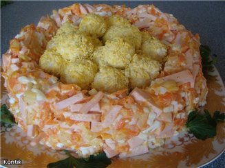 Салат "Гнездо глухаря"