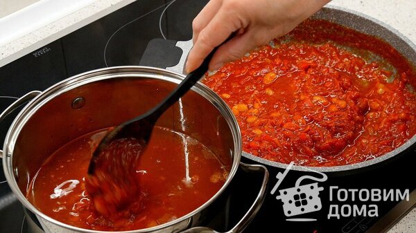 Очень красный томатный супчик с фасолью: множество вариантов исполнения фото к рецепту 11