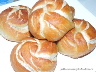Немецкие булочки с секретом (Laugenbrötchen)