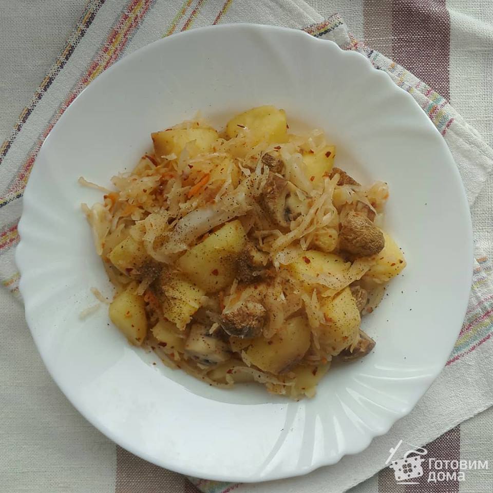 Картофель с капустой: простой и вкусный рецепт