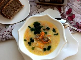 Сырный суп с фрикадельками