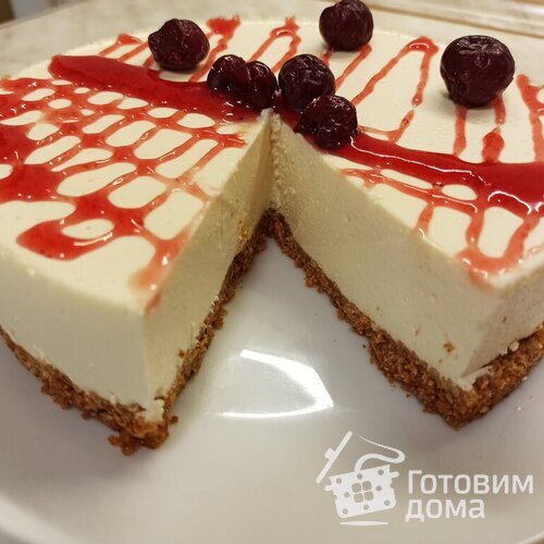 Чизкейк творожный без выпечки/нежный торт