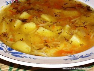 Суп с фрикадельками простой