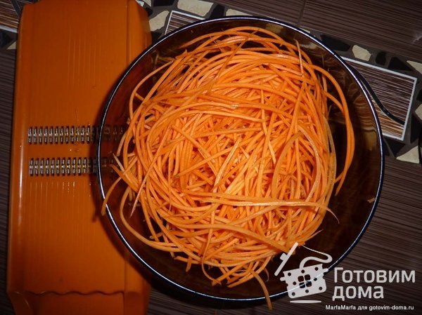 Морковь по-корейски с мидиями фото к рецепту 2