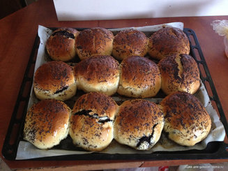 Булочки с маком