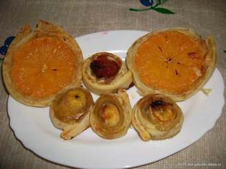 Антипасти. Маслины в слойке