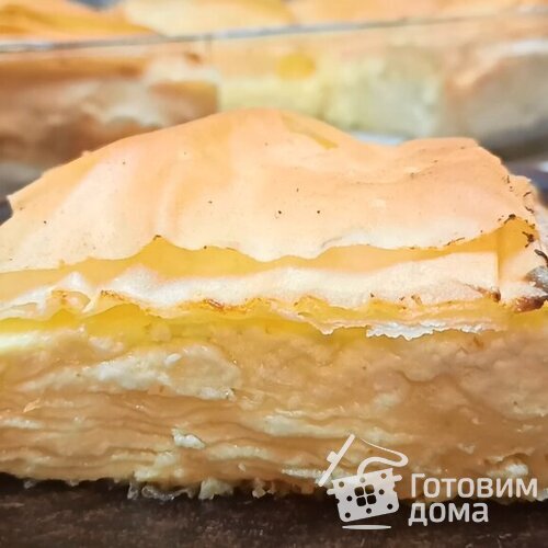 Слоёный творожный пирог с тестом фило