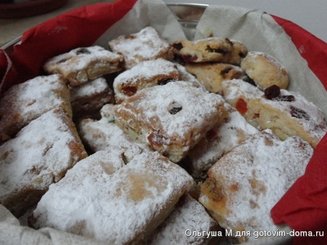Рождественское  немецкое печенье "Mini-Stollen"