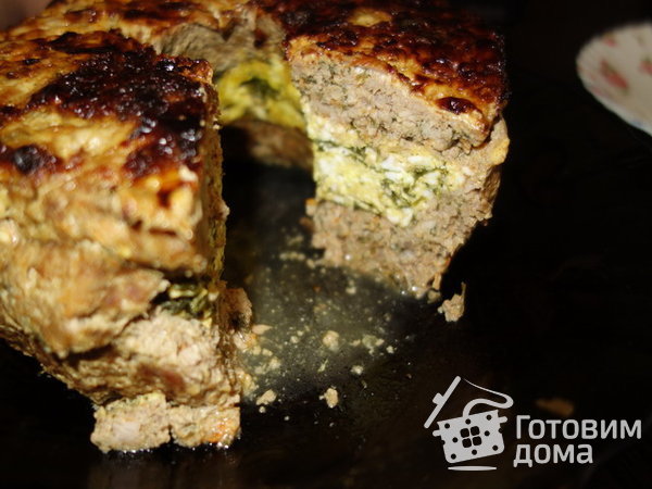 Мясная запеканка с начинкой фото к рецепту 1