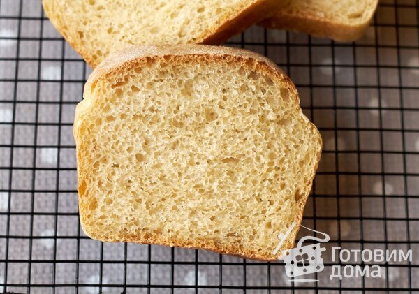 Пшеничный хлеб на ночной опаре фото к рецепту 1