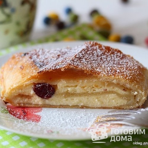 Австрийский штрудель (Topfenstrudel) с творожной начинкой