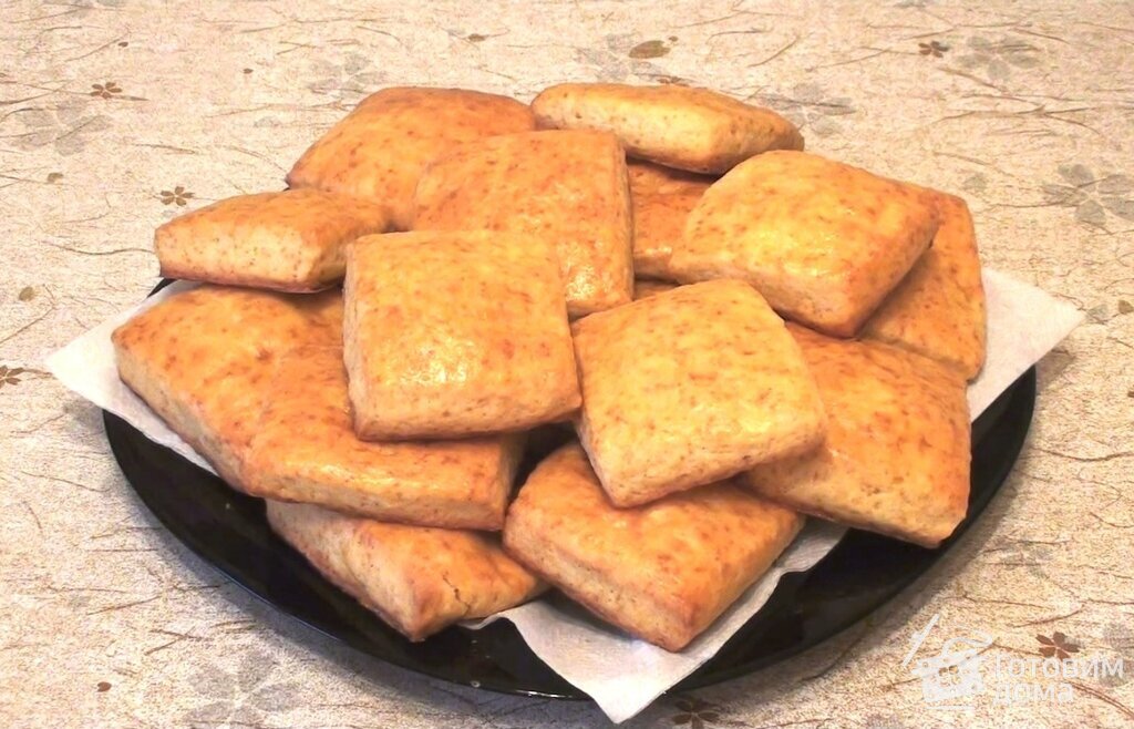Песочное печенье квадратиками