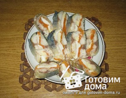 Рулет из скумбрии