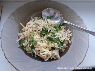 Овсяная каша со свежим шпинатом и сыром