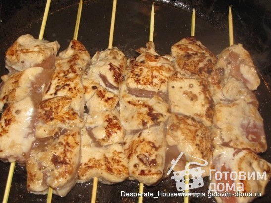 Шашлычки из куриной грудки на шпажках фото к рецепту 5