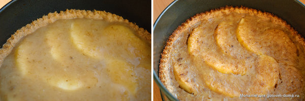 Овсяный пирог с бананово-яблочной начинкой фото к рецепту 9