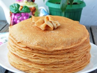Заварные блины на кефире