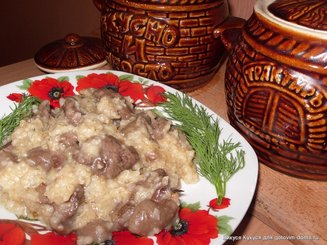 Пшеничная каша с грибами "Вкуснотеево"