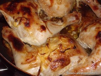 Куриные голени в горчично-медовом соусе