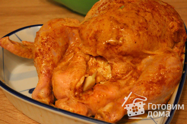 Запеченная острая кунжутная курица фото к рецепту 3