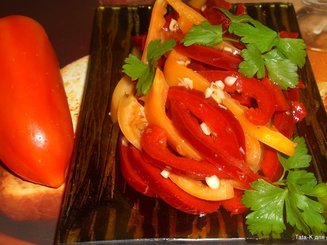 Три закуски из сыра Фета и перца