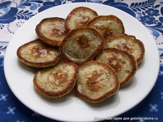 Маковые оладушки в сахарном сиропе