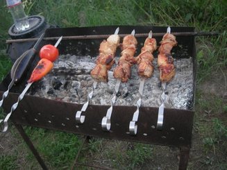 Шашлык на кефире