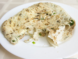 Ека или Горячая закуска из лаваша с сыром и зеленью