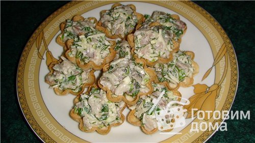 Корзинки с селедкой фото к рецепту 1