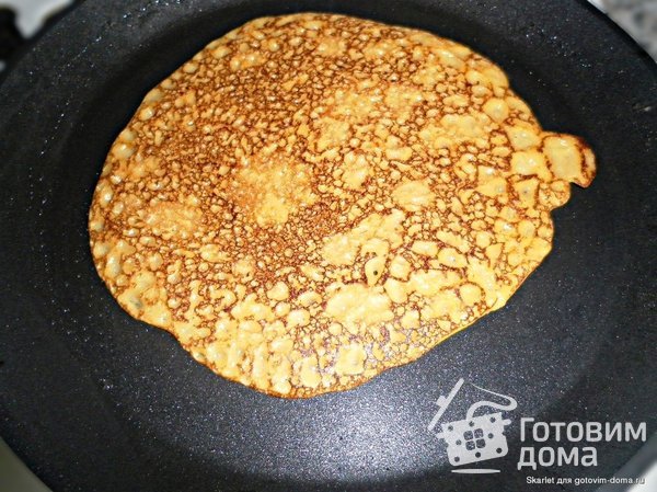 Пряные тыквенные блинчики с мясом и грибами фото к рецепту 2