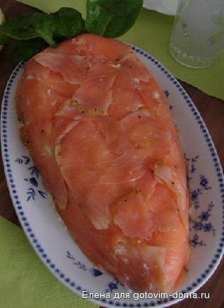 Салат с сёмгой и свеклой