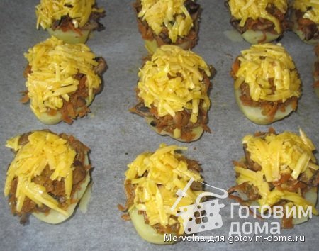 Картошка с грибами в духовке фото к рецепту 6