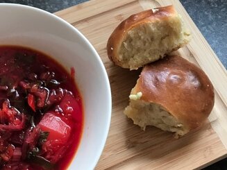 Украинские пампушки к борщу