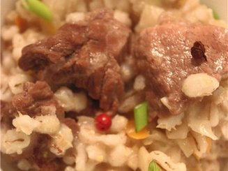Перловая каша в казане