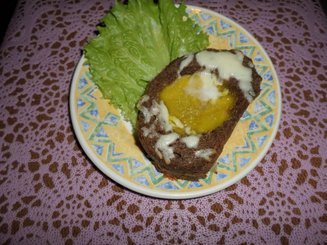 Горячая закуска из яиц