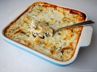 Цуккини, запеченные с творогом